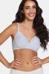 Zivame Beautiful Basics Padded Non Wired 3/4th Coverage T-Shirt Bra ( Pack of 2 ) - Multicolor — thumbnail 2